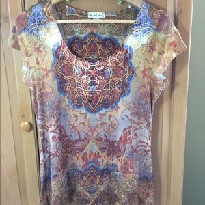 Live and let live M Boho Top